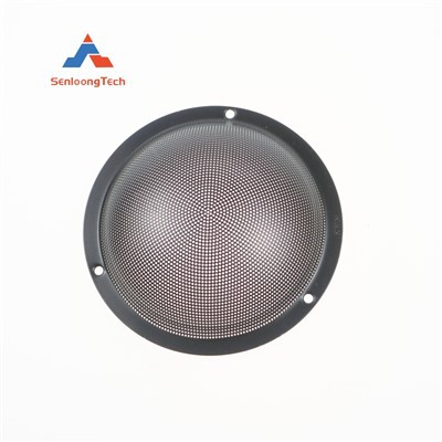 Gril siaradwr metel du